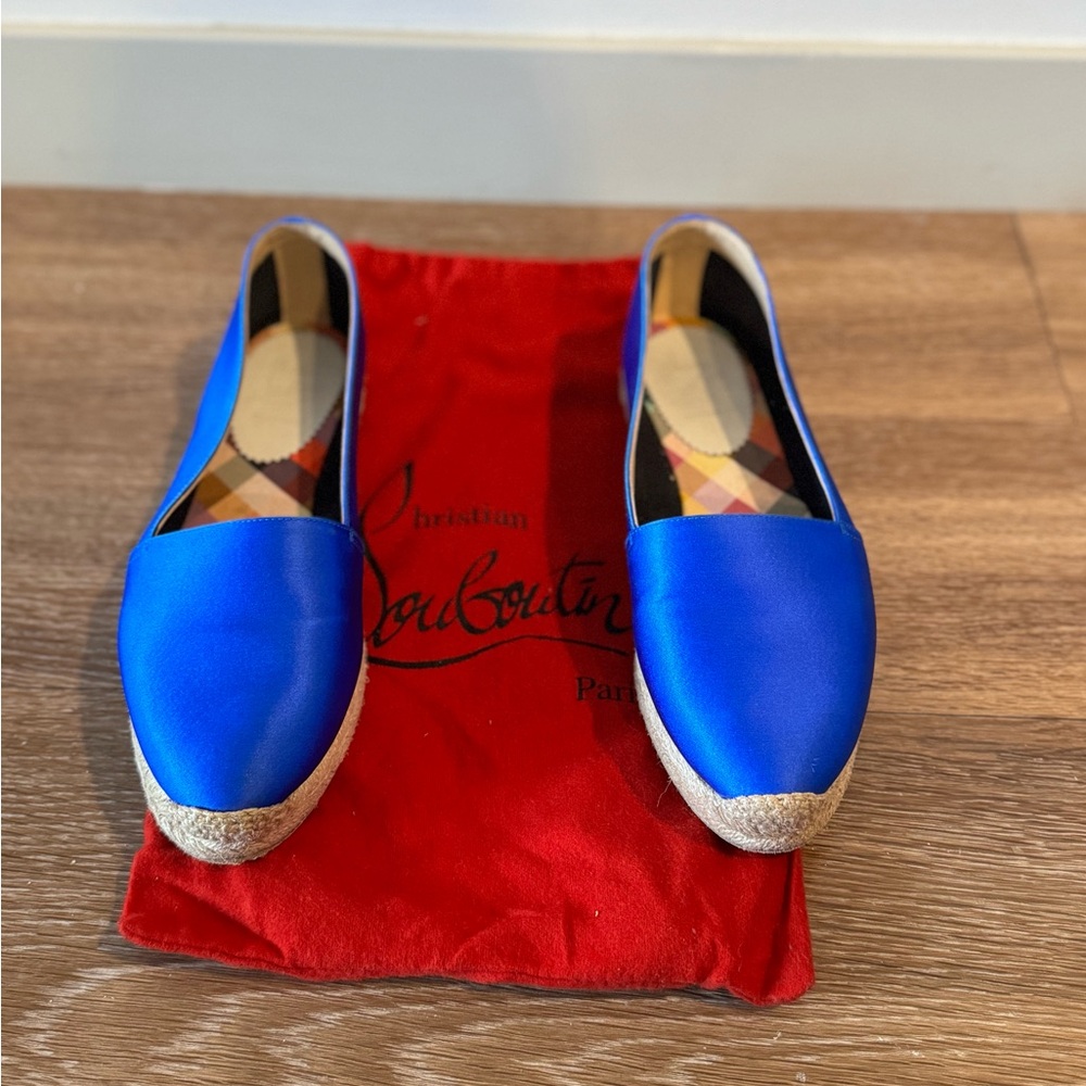 Christian Louboutin Blue Espadrilles